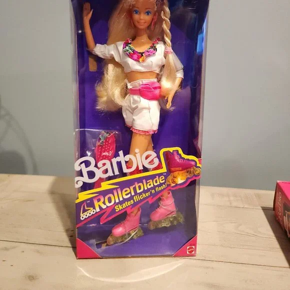 Vintage 1991 NIB Rollerblade Barbie